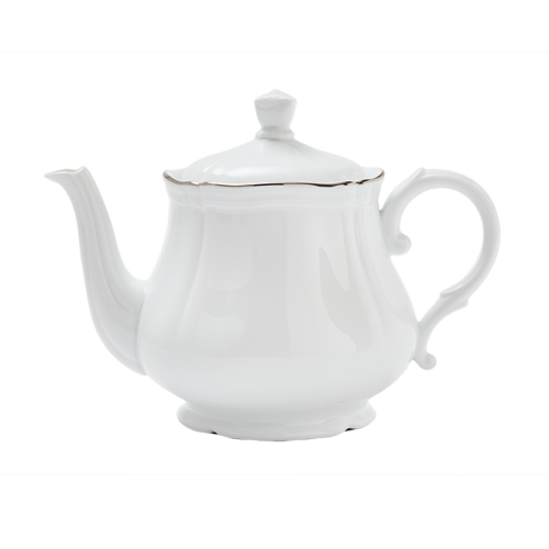 지노리 1735 티포트 Corona platino Ginori Teapot 00684