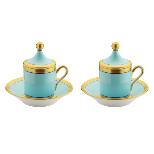 지노리 1735 Espresso set for two Contessa Indaco Ginori 00517