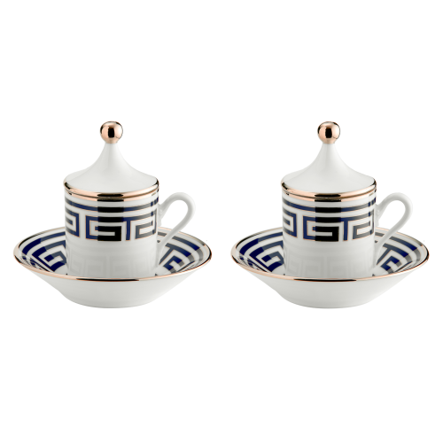 지노리 1735 Espresso set for two Labirinto Zaffiro Ginori 00505