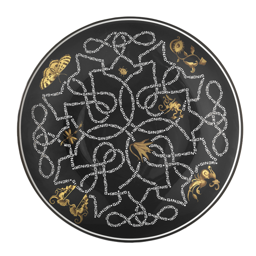 지노리 1735 Charger 접시 Arcadia Nero Ginori plate 00293