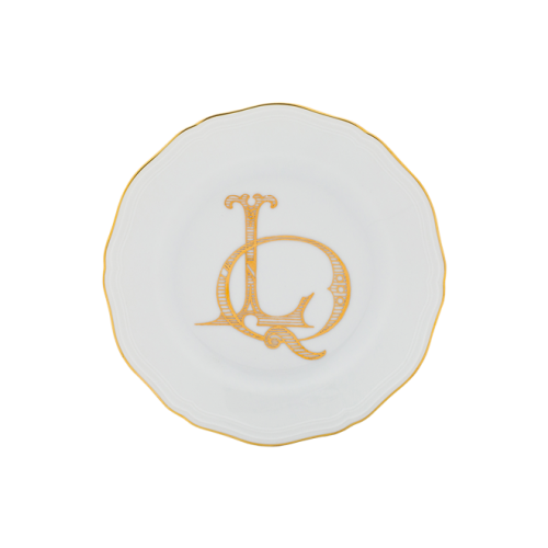 지노리 1735 브레드 접시 Corona 모노GRAM oro Ginori Bread plate Monogram 00128