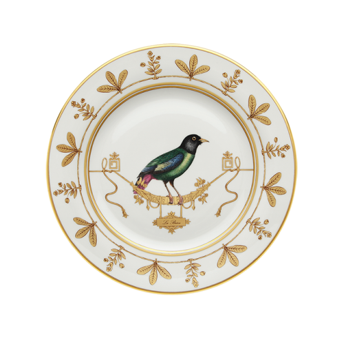 지노리 1735 Charger 접시 Voliere La Breve Ginori plate 00036