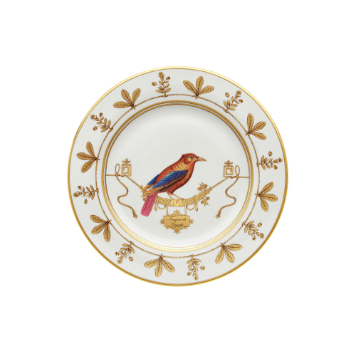지노리 1735 Charger 접시 Voliere Tangara Du Canada Ginori plate 00028