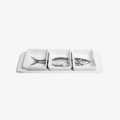 포르나세티 Appetizer set Pesci Fornasetti Appetizer set Pesci 00791