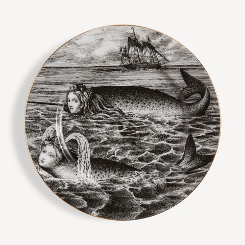 포르나세티 Rim 접시 Sirene n.6 Fornasetti Rim plate Sirene n.6 00616