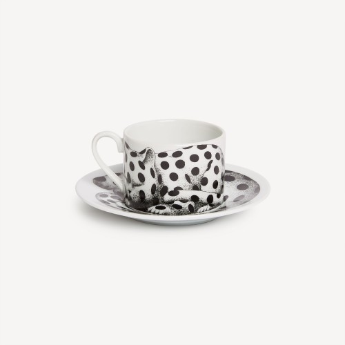 포르나세티 Tea cup High Fidelity Pois Fornasetti Tea cup High Fidelity Pois 00572
