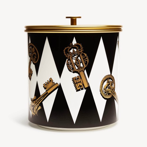 포르나세티 아이스버켓 Chiavi oro e Rombi Fornasetti Ice bucket Chiavi oro e Rombi 00485