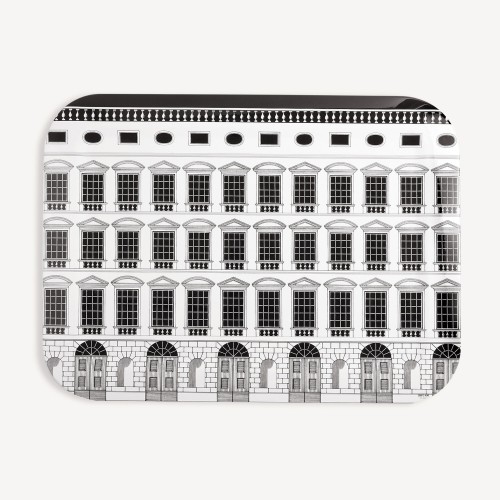 포르나세티 트레이 Architettura 화이트/블랙 Fornasetti Tray Architettura white/black 00435