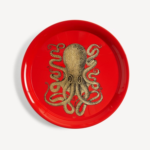 포르나세티 트레이 Polipo 골드 Fornasetti Tray Polipo gold 00411