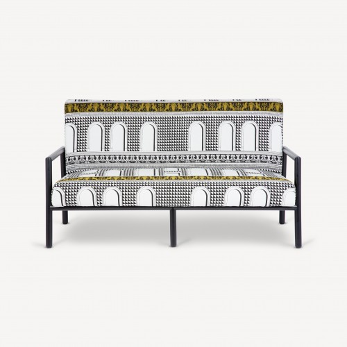 포르나세티 아웃도어 소파 Facciata Quattrocentesca Fornasetti Outdoor Sofa Facciata Quattrocentesca 00153