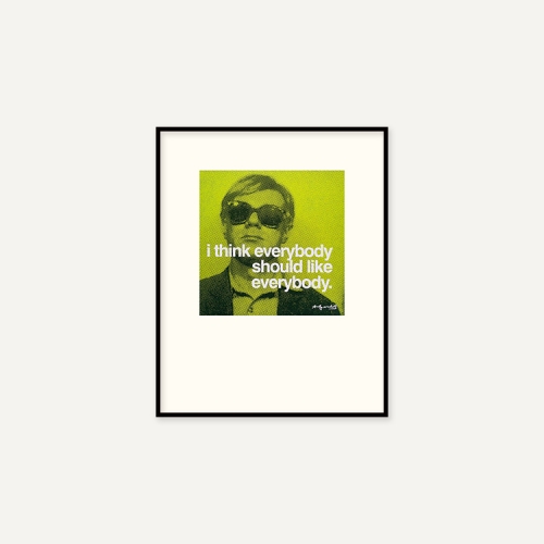 그릿시즌 앤디 워홀 / I think everybody should like everybody (액자포함, 40x50)