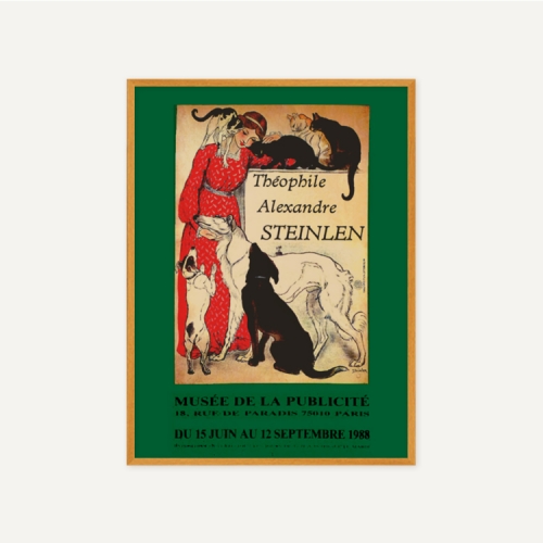 그릿시즌 테오필 스텡랑 / Dogs and Cats (액자포함, 60x81)
