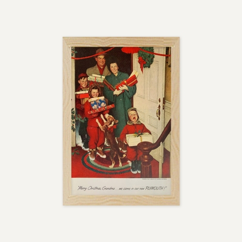 그릿시즌 노먼 록웰 / 1950 Merry Christmas, Grandma! (액자포함, 17x25)