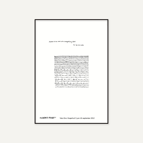 그릿시즌 요코 오노 / A poem to be read with a magnifying glass (액자포함, 70x100)