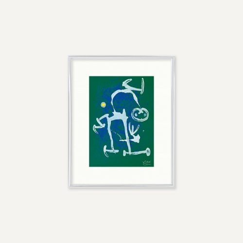 그릿시즌 호안 미로 / The illiterate blue, white, 1969 (액자포함, 24x30)