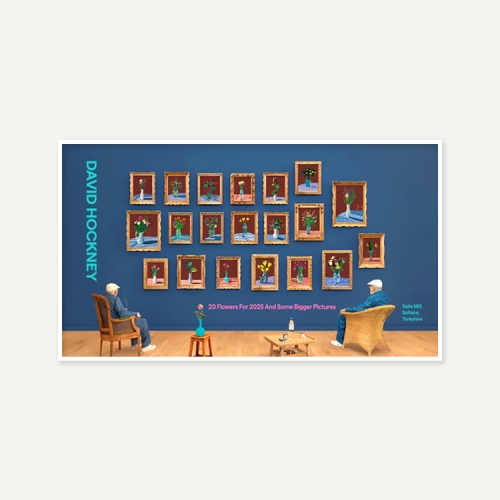 그릿시즌 데이비드 호크니 / Looking At The Flowers, 2025 (액자포함, 40x70)