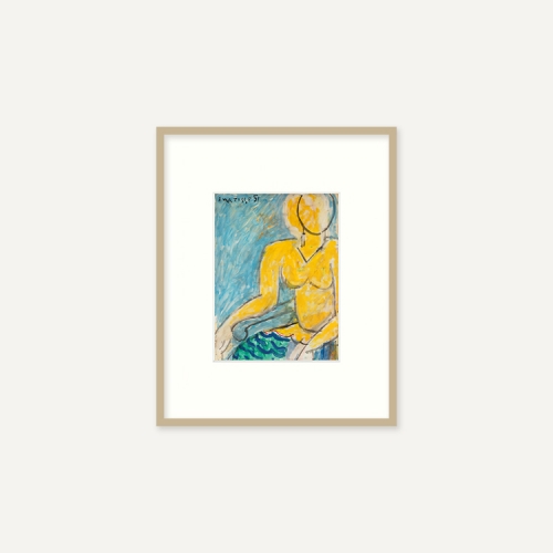 그릿시즌 앙리 마티스 / Katia in a yellow dress, 1951 (액자포함, 24x30)