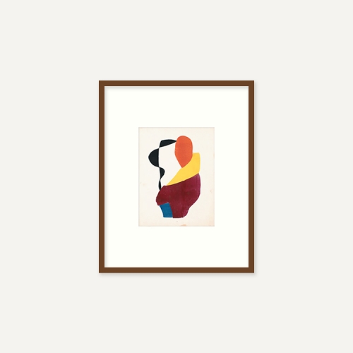 그릿시즌 헨드릭 니콜라스 베르크만 / Woman with yellow scarf, 1935 (액자포함, 20x25)