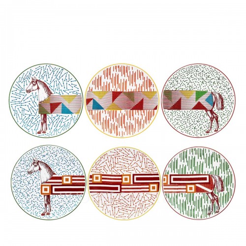 에르메스 디저트접시 n°4 Hippomobile Hermes Dessert plate n°4 Hippomobile 00051 3/3