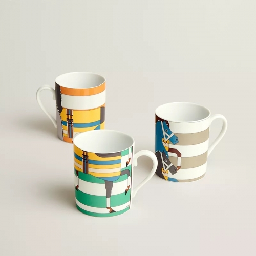 에르메스 Gift Set of 3 머그 Rocabar Limited 콜렉션 Hermes Gift Set of 3 Mugs Rocabar Limited Collection 00275 2/2