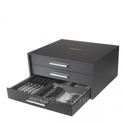 크리스토플레 New 76 pcs Flatware Set Infini 실버 접시D Christofle New 76 pcs Flatware Set Infini Silver Plated 00625 3/3