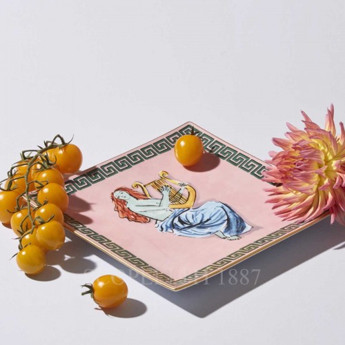 GINORI 1735 Ginori 사각 스퀘어 접시 핑크 il Viaggio di Nettuno Ginori 1735 Ginori Square Plate Pink il Viaggio di Nettuno 01085 2/3