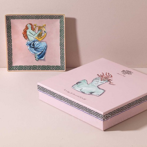 GINORI 1735 Ginori 사각 스퀘어 접시 핑크 il Viaggio di Nettuno Ginori 1735 Ginori Square Plate Pink il Viaggio di Nettuno 01085 3/3