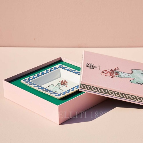 GINORI 1735 Ginori 사각 스퀘어 트레이 Small 화이트 il Viaggio di Nettuno Ginori 1735 Ginori Square Tray Small White il Viaggio di Nettuno 01081 3/3