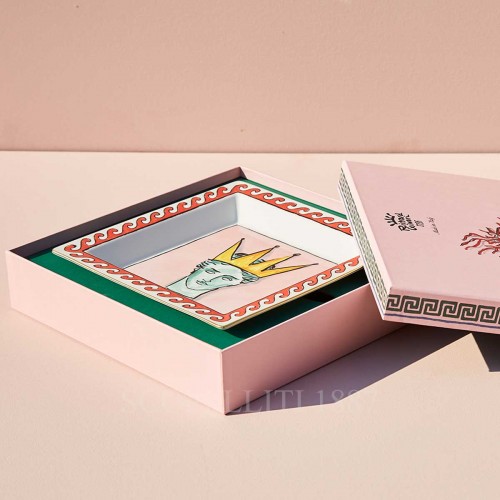 GINORI 1735 Ginori 사각 스퀘어 트레이 라지 핑크 il Viaggio di Nettuno Ginori 1735 Ginori Square Tray Large Pink il Viaggio di Nettuno 01080 3/3