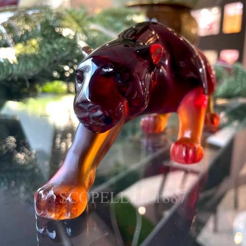 DAUM 크리스탈 Panther Amber Small Daum Crystal Panther Amber Small 02600 3/3