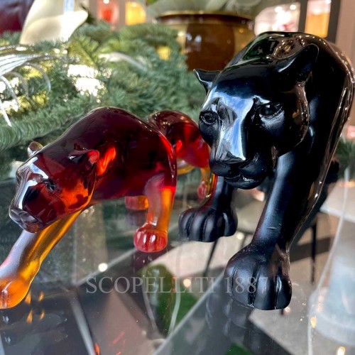 DAUM 크리스탈 Panther 블랙 리미티드 에디션 Daum Crystal Panther Black Limited Edition 02599 3/3