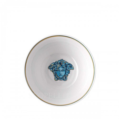 베르사체 Soup 볼 메두사 Amplified 블루 Coin Versace Soup Bowl Medusa Amplified Blue Coin 02505 3/3