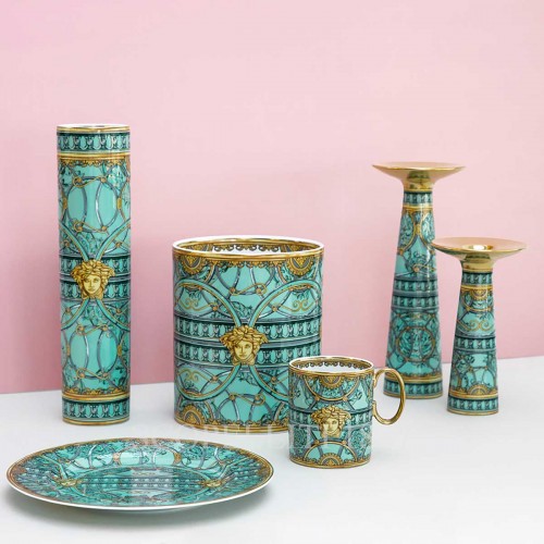 베르사체 화병 꽃병 18 cm Scala Palazzo 그린 Versace Vase 18 cm Scala Palazzo Green 02369 2/3