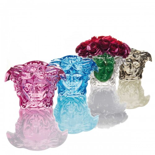 베르사체 NEW 화병 꽃병 19 cm 블랙 메두사 Grande 크리스탈 Versace NEW Vase 19 cm Black Medusa Grande Crystal 02311 3/3
