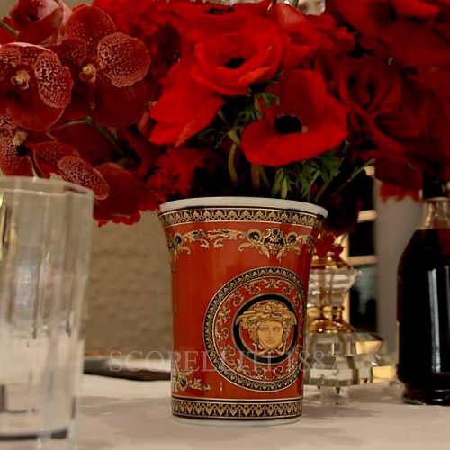베르사체 메두사 Red 화병 꽃병 18 cm by 로젠탈 Versace Medusa Red Vase 18 cm by Rosenthal 02294 2/3
