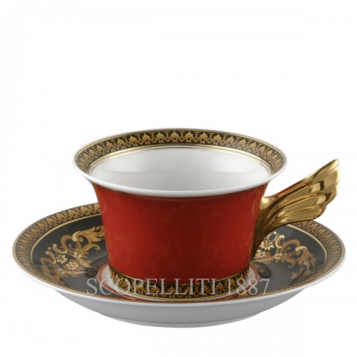 베르사체 gift set of 6 tea cups and 소서 메두사 Red Versace gift set of 6 tea cups and saucers Medusa Red 02076 3/3