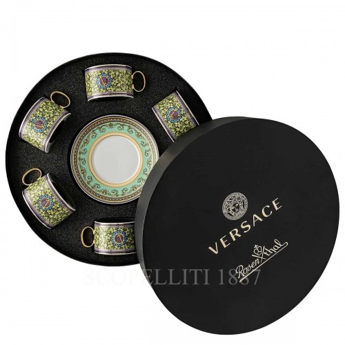 베르사체 6 Tea Cups and 소서 Gift Set Barocco Mosaic Versace 6 Tea Cups and Saucers Gift Set Barocco Mosaic 02049 2/3
