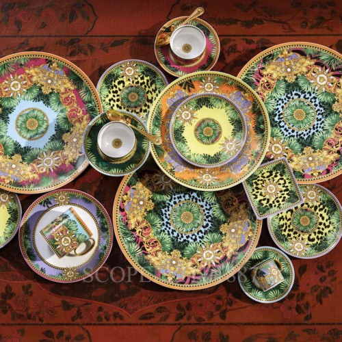 베르사체 Gift Set of 6 Tea Cups and 소서 Jungle Animalier Versace Gift Set of 6 Tea Cups and Saucers Jungle Animalier 02028 3/3