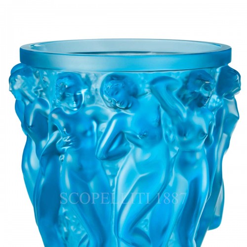 LALIQUE New Bacchantes 화병 꽃병 Into the 블루 Lalique New Bacchantes Vase Into the Blue 01784 3/3