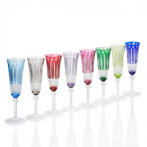 SAINT LOUIS Tommy 샴페인 Flute Amethyst Saint Louis Saint Louis Tommy Champagne Flute Amethyst 01744 3/3