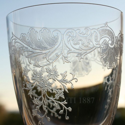 SAINT LOUIS Cleo Wine 버건디 크리스탈 글라스 Saint Louis Cleo Wine Burgundy Crystal Glass 01718 3/3