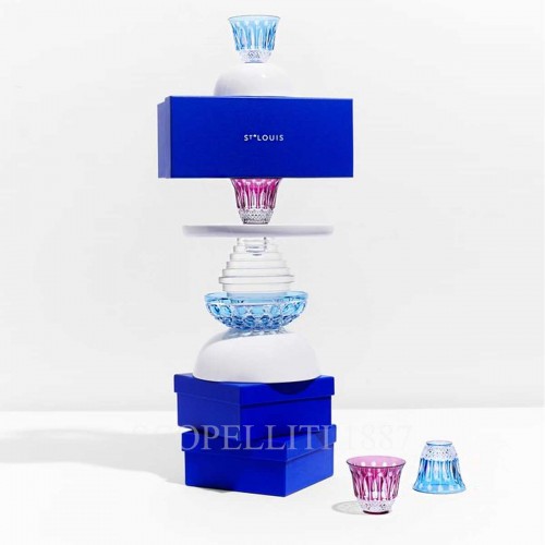 SAINT LOUIS Tommy Set of 2 Flared 텀블러 Amethyst Saint Louis Saint Louis Tommy Set of 2 Flared Tumblers Amethyst 01693 2/3