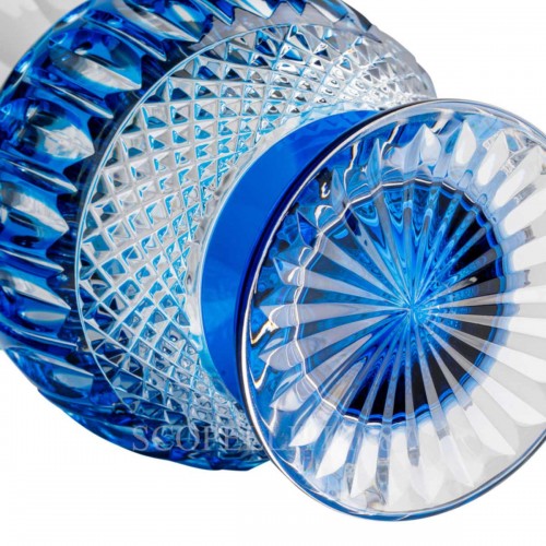 SAINT LOUIS Tommy 크리스탈 화병 꽃병 라이트 블루 Saint Louis Saint Louis Tommy Crystal Vase Light Blue 01668 3/3