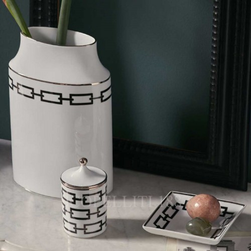 GINORI 1735 Ginori 사각 스퀘어 볼 Catene 블랙 Ginori 1735 Ginori Square Bowl Catene Black 01610 2/3