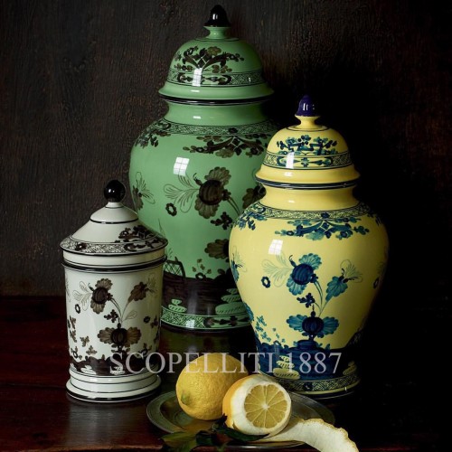 GINORI 1735 Pharmacy 화병 꽃병 With Lid 오리엔트E Italiano Albus Ginori 1735 Pharmacy Vase With Lid Oriente Italiano Albus 01507 2/2