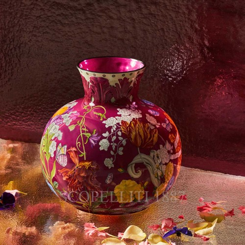 GINORI 1735 Ginori 화병 꽃병 Round 32 cm Giardino dell’Iris 퍼플 Ginori 1735 Ginori Vase Round 32 cm Giardino dell’Iris Purple 01497 2/3