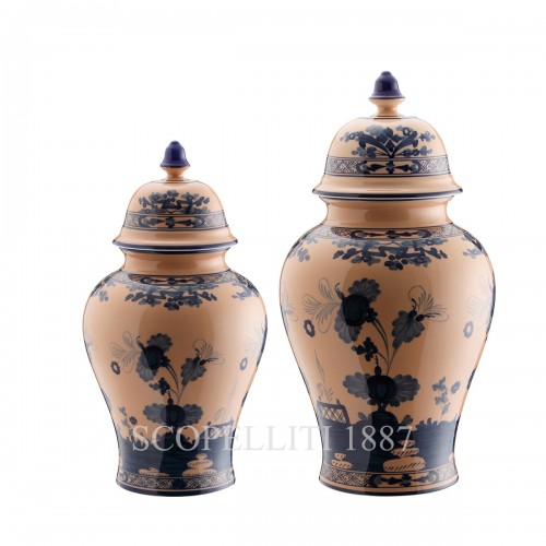 GINORI 1735 Potiche Small 화병 꽃병 With 커버 오리엔트E Italiano Cipria Ginori 1735 Potiche Small Vase With Cover Oriente Italiano Cipria 01487 2/2