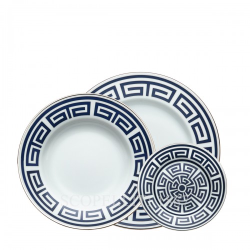 GINORI 1735 Round Flat 플래터 Labirinto 블루 Ginori 1735 Round Flat Platter Labirinto Blue 01269 2/3