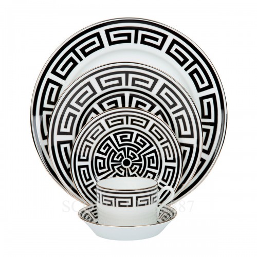 GINORI 1735 Charger 접시 Labirinto 블랙 Ginori 1735 Charger Plate Labirinto Black 01228 3/3