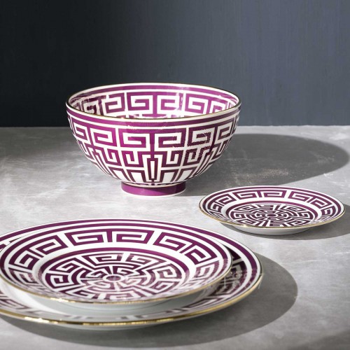 GINORI 1735 브레드 접시 Labirinto Amethyst Ginori 1735 Bread Plate Labirinto Amethyst 01187 2/3